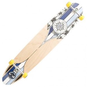 Lush Longboard | Lush Kisiwa Longboard - Rasta Yellow Wheels