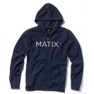 Matix Hoody | Matix Monoset Pop Zip Hoodie - Navy
