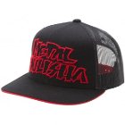 Metal Mulisha Hat | Metal Mulisha Mesher Snapback Cap - Black With Red