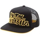 Metal Mulisha Hat | Metal Mulisha Mesher Snapback Cap - Black With Yellow