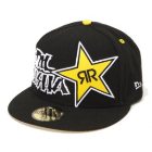 Metal Mulisha Hat | Metal Mulisha Rockstar Blasted Cap - Black With Yellow