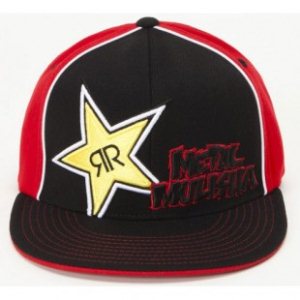 Metal Mulisha Hat | Metal Mulisha Rockstar Ignite Cap - Black With Red
