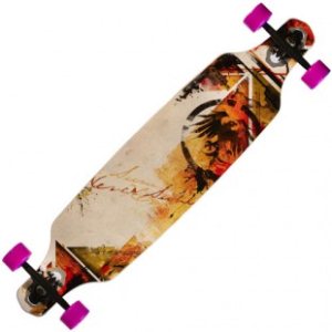 Never Summer  Longboard | Never Summer Descent Dt Longboard - Black Brown Red