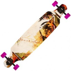 Never Summer  Longboard | Never Summer Descent Tm Longboard - Black Brown Red