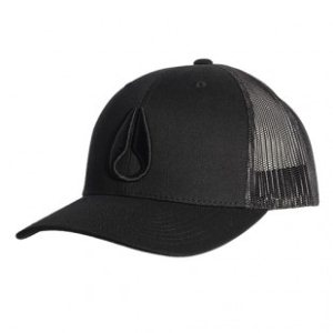 Nixon Hat | Nixon Iconed Trucker Cap - All Black