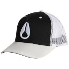 Nixon Hat | Nixon Iconed Trucker Cap - White Black