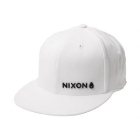 Nixon Hat | Nixon Wordmark Flexfit Cap - White