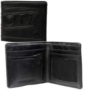 Nixon Wallet | Nixon Labelled Bi-Fold Zip Wallet - Black