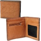 Nixon Wallet | Nixon Labelled Bi-Fold Zip Wallet - Saddle