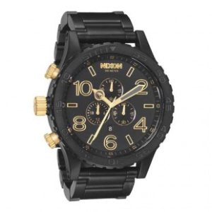 Nixon Watch | Nixon 51-30 Chrono Watch - Matte Black Gold