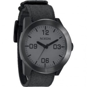 Nixon Watch | Nixon Corporal Watch - Matte Black ~ Matte Gunmetal