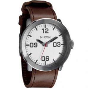 Nixon Watch | Nixon Corporal Watch - Silver Brown