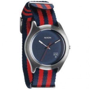 Nixon Watch | Nixon Quad Watch - Navy Red Nylon