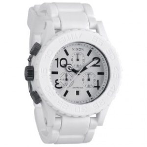 Nixon Watch | Nixon Rubber 42-20 Chrono Watch - White