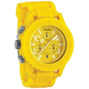 Nixon Watch | Nixon Rubber 42-20 Chrono Watch - Yellow