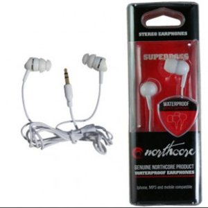 Northcore Headphones | Northcore Waterproof Earphones - White