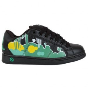 Odessa Shoes | Odessa Baker Graf Shoes - Black ~ Green ~ Yellow