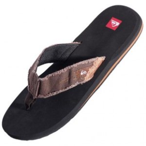 Quiksilver Sandals | Quiksilver Abyss Flip Flops - Brown Black Light Brown