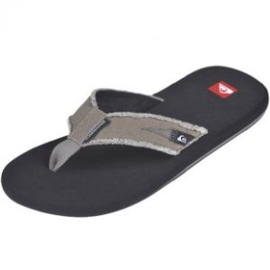Quiksilver Sandals | Quiksilver Abyss Flip Flops - Grey Black Black