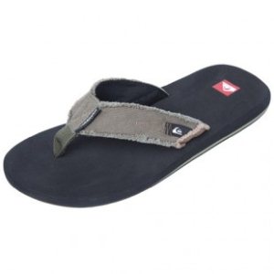 Quiksilver Sandals | Quiksilver Abyss Flip Flops - Olive Brown Black