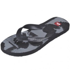 Quiksilver Sandals | Quiksilver Flower Flip Flops - Black Grey
