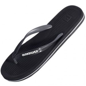 Quiksilver Sandals | Quiksilver Haliewa Flip Flops - Black White Grey