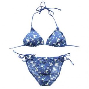 Quiksilver Womens Bikini | Quiksilver Swan Bloom Tie Sides Bikini - Swan Bloom