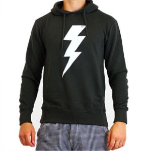 Rapanui Hoody | Rapanui Lightning Bolt Hoodie - Grey