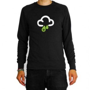 Rapanui Jumper | Rapanui Acid Rain Sweatshirt - Black