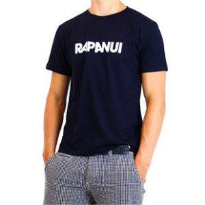 Rapanui T Shirt | Rapanui Logo T-Shirt - Blue