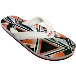 Reef Flip Flops | Reef Bright Fork Sandals 09 - White Black Red