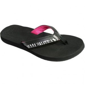 Reef Flip Flops | Reef Girls Overlay Cushion Sandals - Zebra