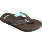 Reef Flip Flops | Reef Girls Seaside Sandals - Brown Aqua Dots