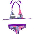 Roxy Bikini | Roxy Baja Geometric Retro Shorty Bikini - Geometric Azur