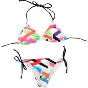Roxy Bikini | Roxy Color Stick Brazilian Tie Sides Bikini - White
