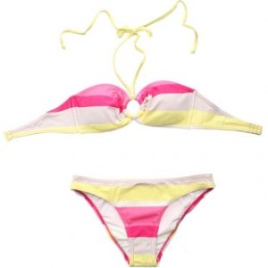 Roxy Bikini | Roxy Laguna Stripe Scooter Bikini - Bleach Laguna S