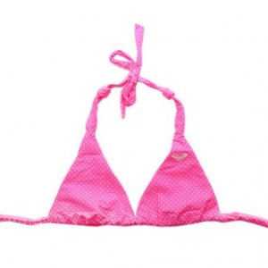 Roxy Bikini | Roxy Monica Dots Bali Halter Bikini Top - Neon Pink