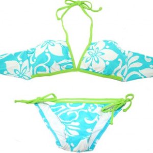 Roxy Bikini | Roxy Rox-Two-O Chacha Tie Sides Bikini - Neon Blue