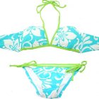 Roxy Bikini | Roxy Rox-Two-O Chacha Tie Sides Bikini - Neon Blue