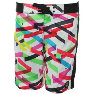 Roxy Boardshorts | Roxy Colour Stick Long Board Shorts - Colour Stick White