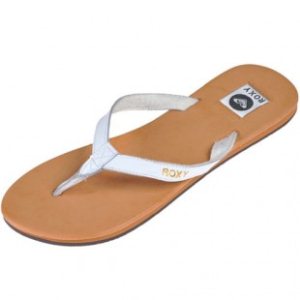 Roxy Flip Flops | Roxy Naoua Girls Sandals - White