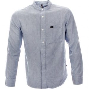 Rvca Shirt | Rvca Ernest Ls Shirt - Rolling Blue
