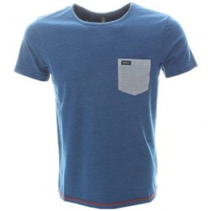Rvca T-Shirt | Rvca Joey T Shirt - Denim Blue