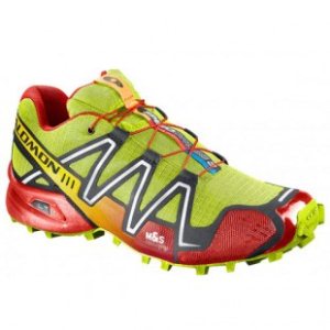 Salomon Shoes | Salomon Speedcross 3 Shoes - Pop Green ~ Bright Red