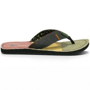 Sanuk Sandals | Sanuk Roots Irie Flip Flops - Rasta