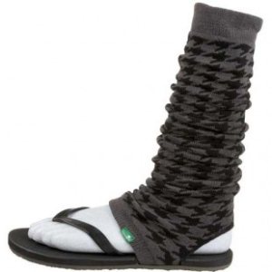 Sanuk Sandals | Sanuk Tube Flops Womens Sandals - Black Houndstooth