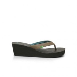Sanuk Sandals | Sanuk Yoga Mat Wedge Womens Flip Flops - Brown
