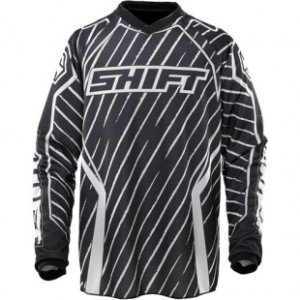 Shift Jersey | Shift Assault Mx Jersey - Black Pinstripe