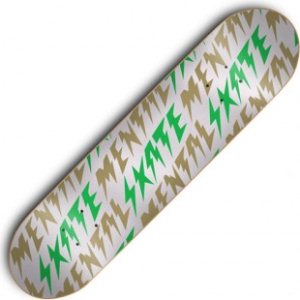 Skate Mental Deck | Skate Mental Bolts Medium Deck - Silver