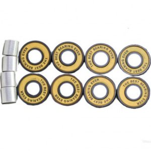 Skate Mental Skateboard Bearings | Skate Mental Skateboard Bearings Pack Of 8 - Black
